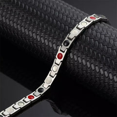 Pulsera Biomagnetica terapéutica de Acero de Titanio  (2X1)