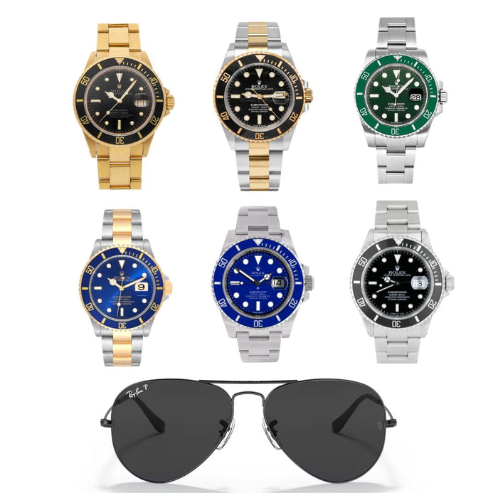 PROMOCIÓN  ESPECTACULAR COMBO - COMPRA 1 E LLEVA 2 [ 1x ROLEX SUBMARINER + 1x GAFAS RAYBAN TIPO PILOTO] Últimas unidades en stock