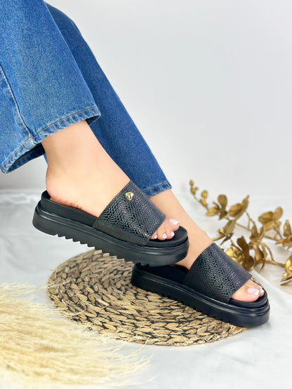 Sandalia Lumiss Flatform Confortable Ortopédica (100% Cuero)