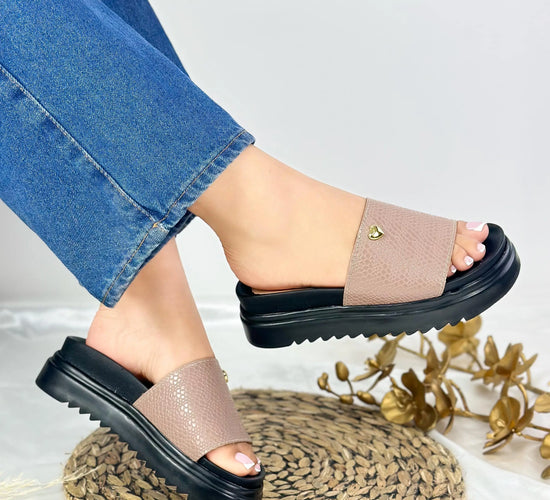 Sandalia Lumiss Flatform Confortable Ortopédica (100% Cuero)