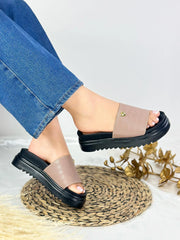 Sandalia Lumiss Flatform Confortable Ortopédica (100% Cuero)
