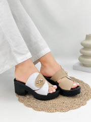 Sandalias Pearl  Golden 💯% Cuero Ortopédicas