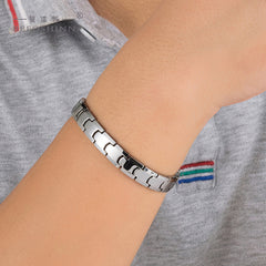 Pulsera Biomagnetica terapéutica de Acero de Titanio  (2X1)