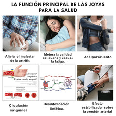 Pulsera Biomagnetica terapéutica de Acero de Titanio  (2X1)