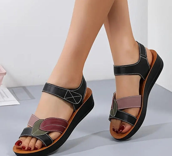 SANDALIAS ORTOPEDICAS  FLATFORM ULTRA SUAVE (en cuero)