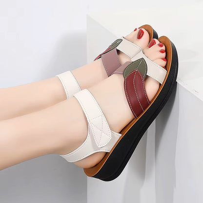 SANDALIAS ORTOPEDICAS  FLATFORM ULTRA SUAVE (en cuero)
