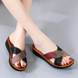 SANDALIAS ORTOPEDICAS CONFORTFLEX™ CRUZADA EN CUERO , COMODIDAD Y ESTILO 100% COLOMBIANA