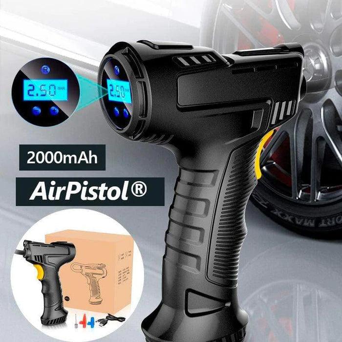 AirPistol® Pistola Compresor Digital Portatil recargable + 3 boquilla de inflado gratis